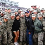 Hana smiles with her USAFA friends